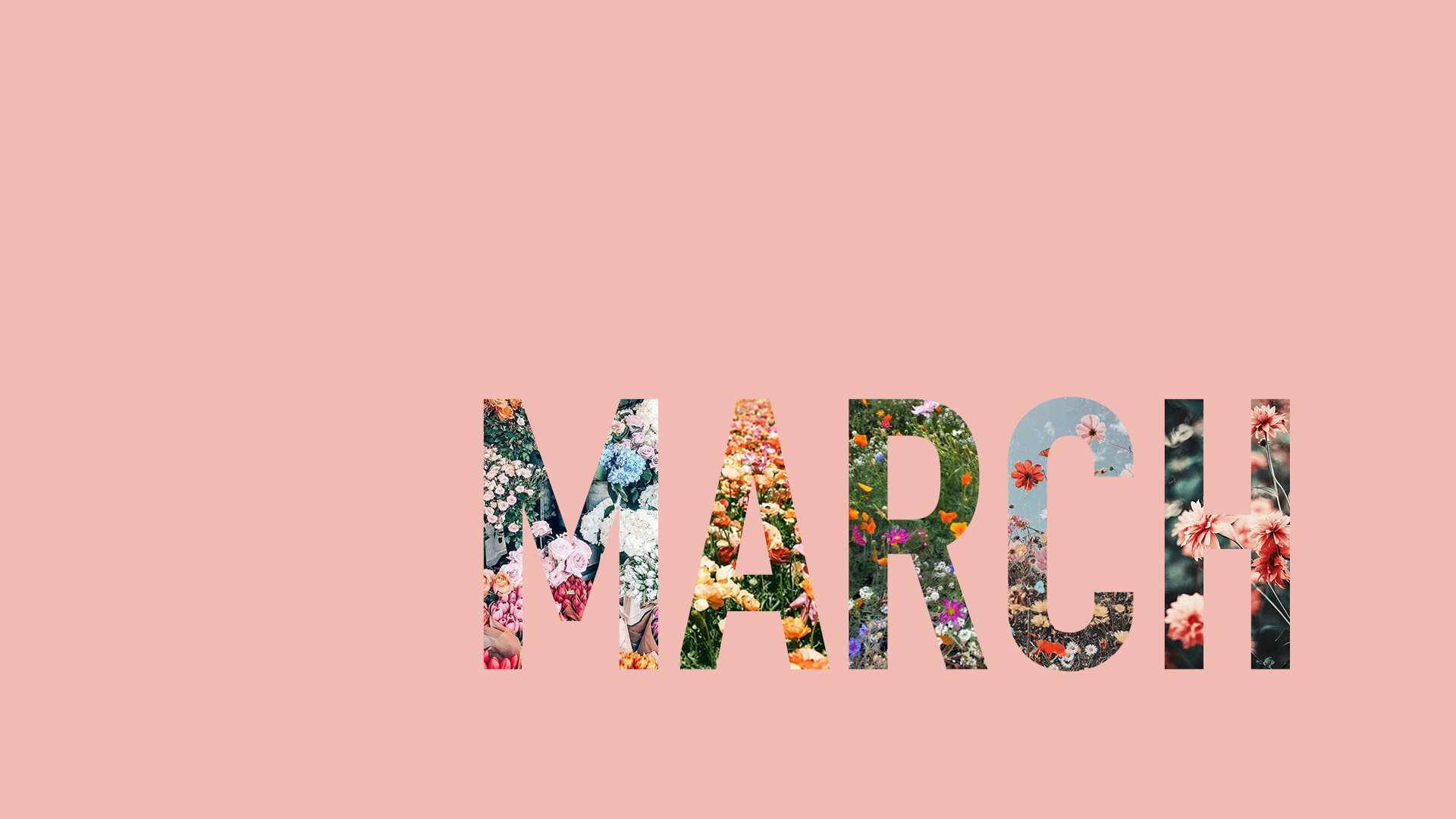 March Aesthetic Image Background