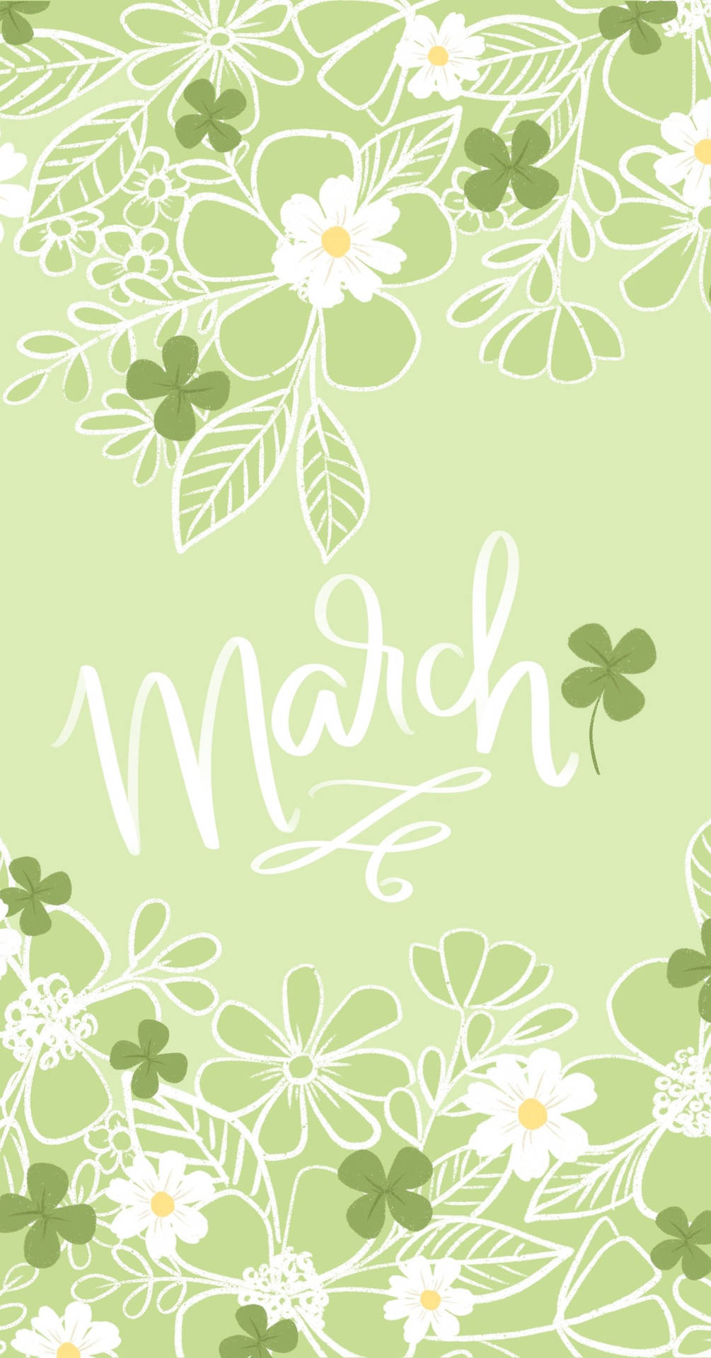 March Digital Illustration Background