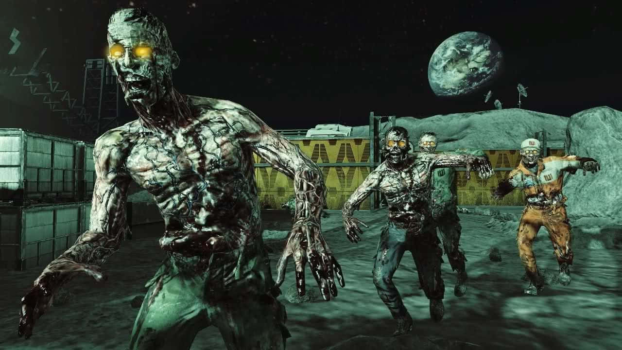 March On With The Undead In Call Of Duty Zombies Background