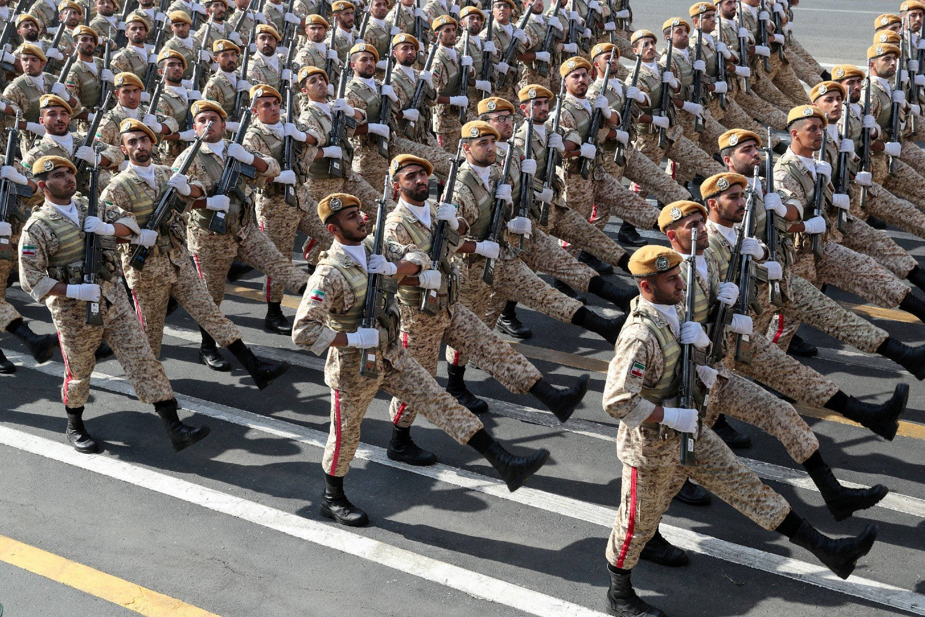 Marching Iran Army Background
