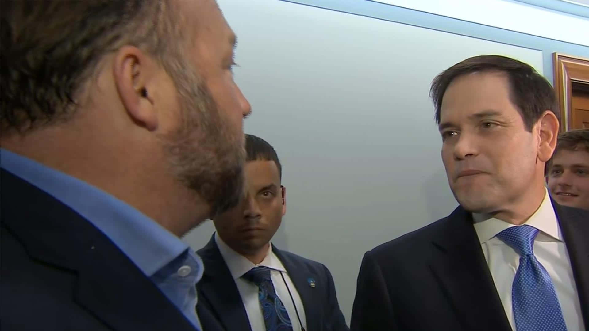 Marco Rubio With Colleagues Background