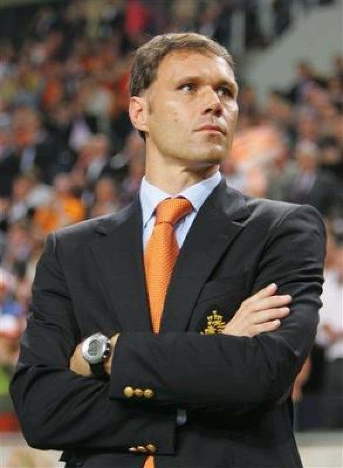 Marco Van Basten Crossing Arms Background