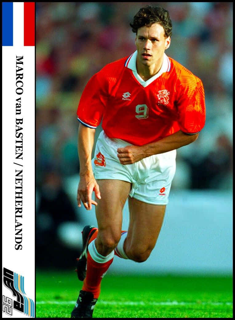 Marco Van Basten Netherlands Flag Background