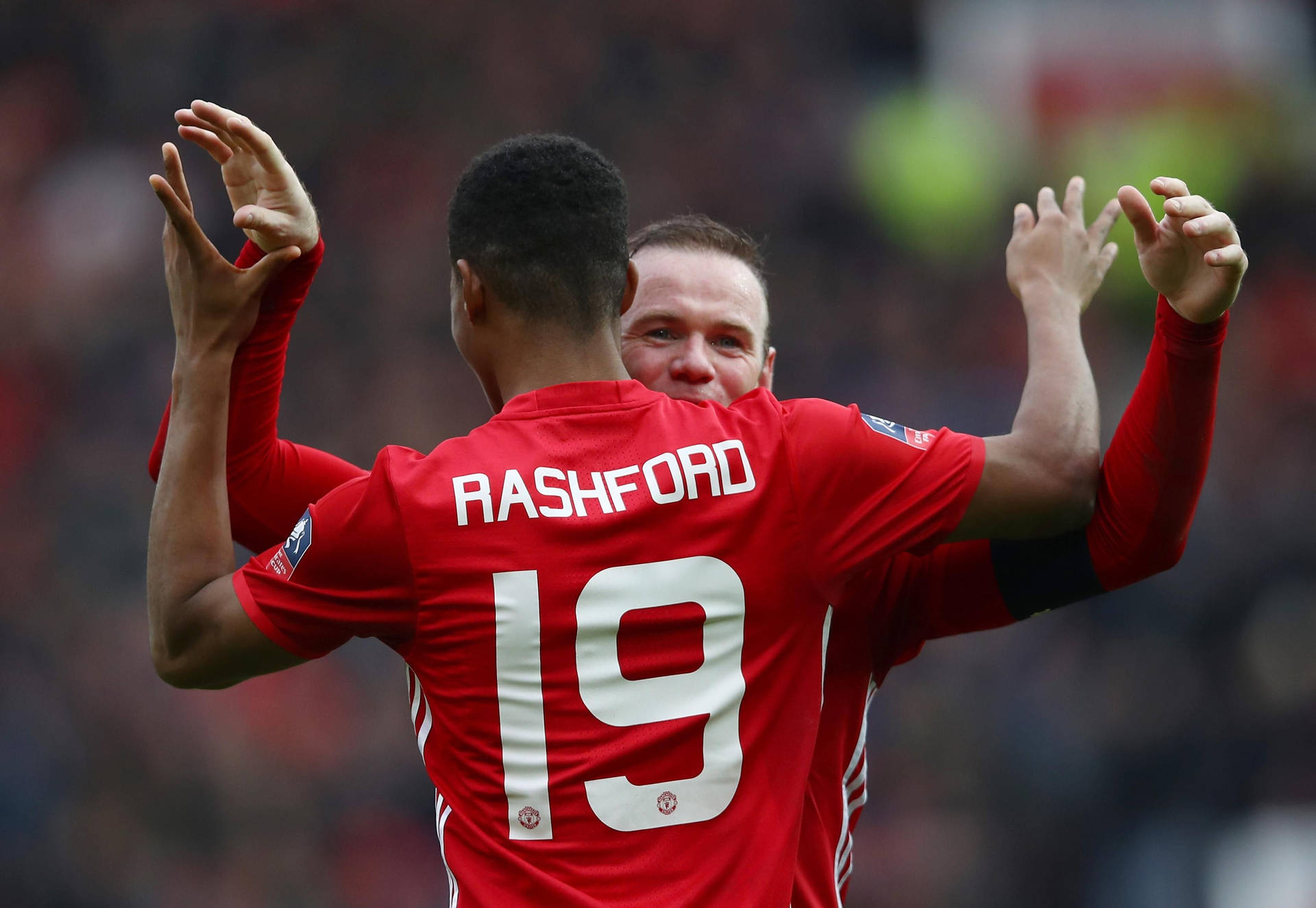 Marcus Rashford Double High Five