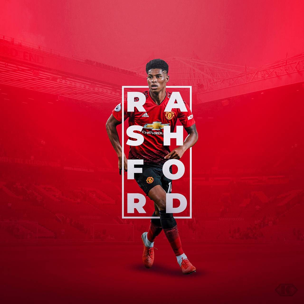 Marcus Rashford Fan Art Background