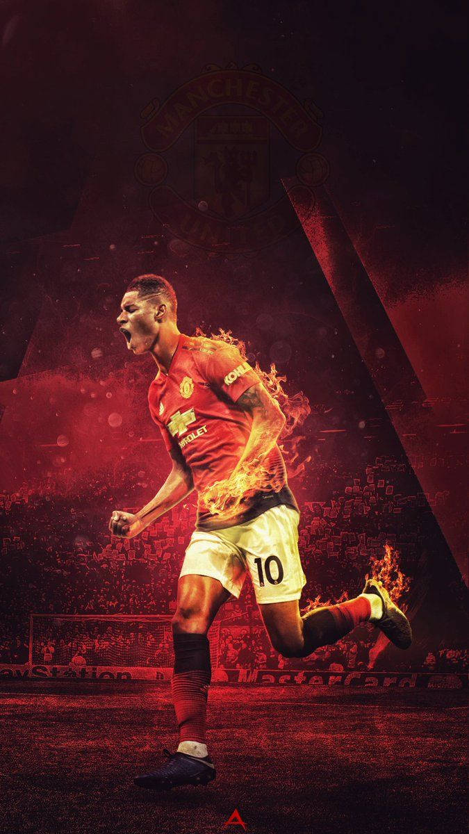 Marcus Rashford Graphic Wallpaper Background