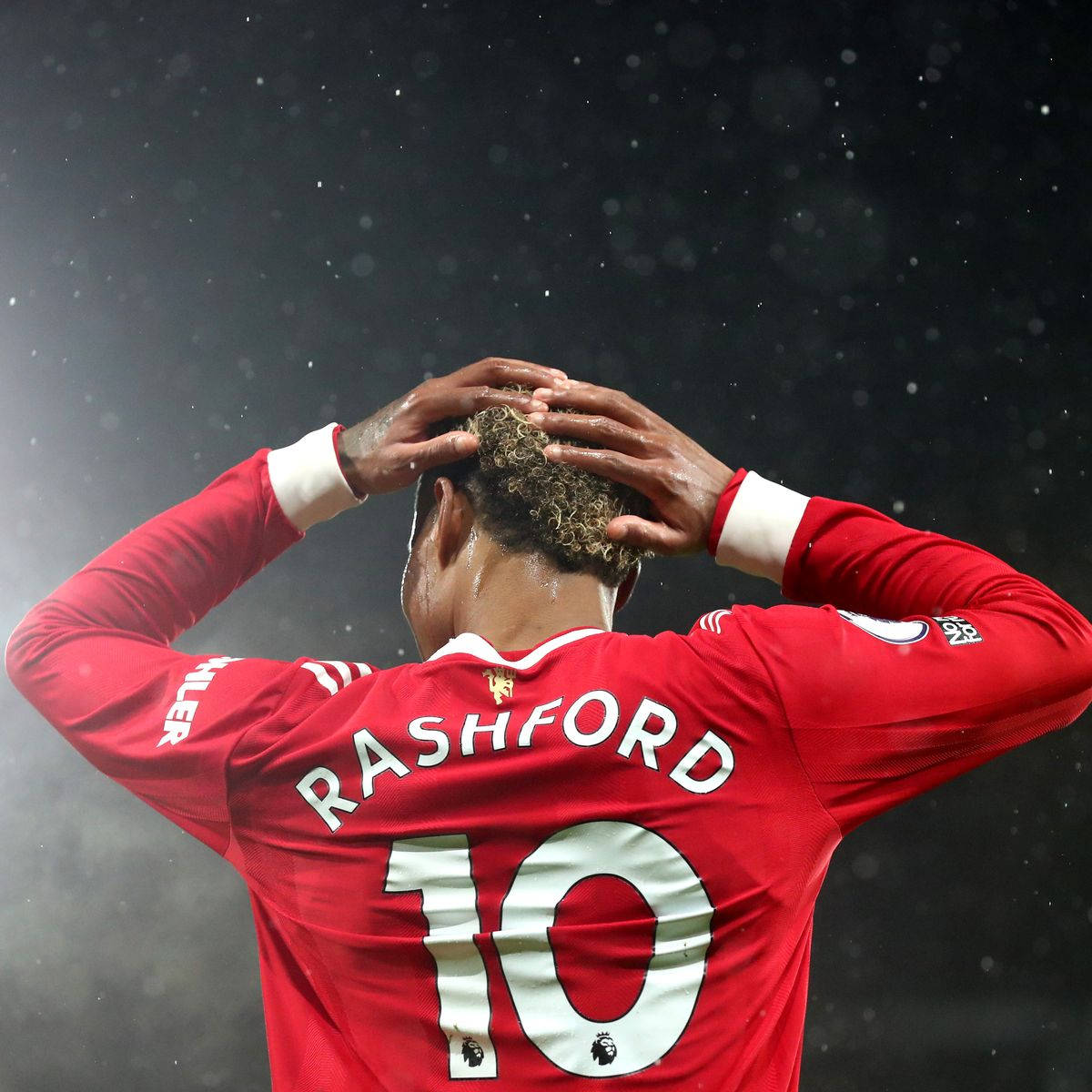 Marcus Rashford Holding His Head