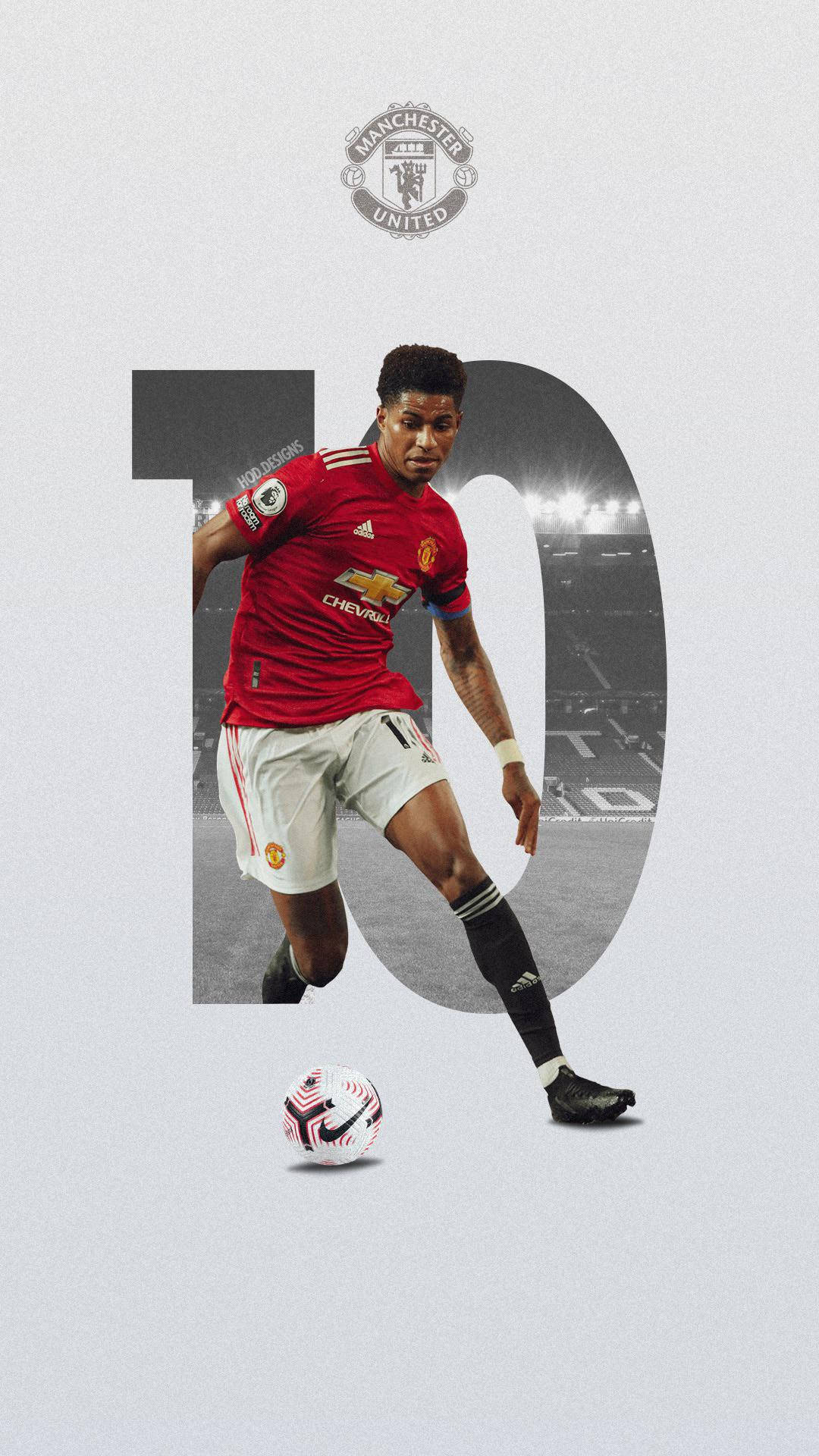 Marcus Rashford Simple Aesthetic Background