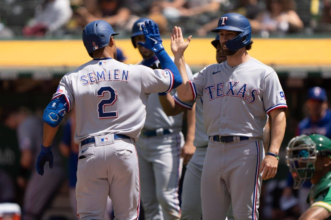 Marcus Semien Blue Jays High Five Background