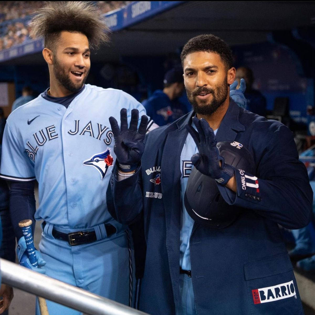 Marcus Semien Blue Jays Teammate Background