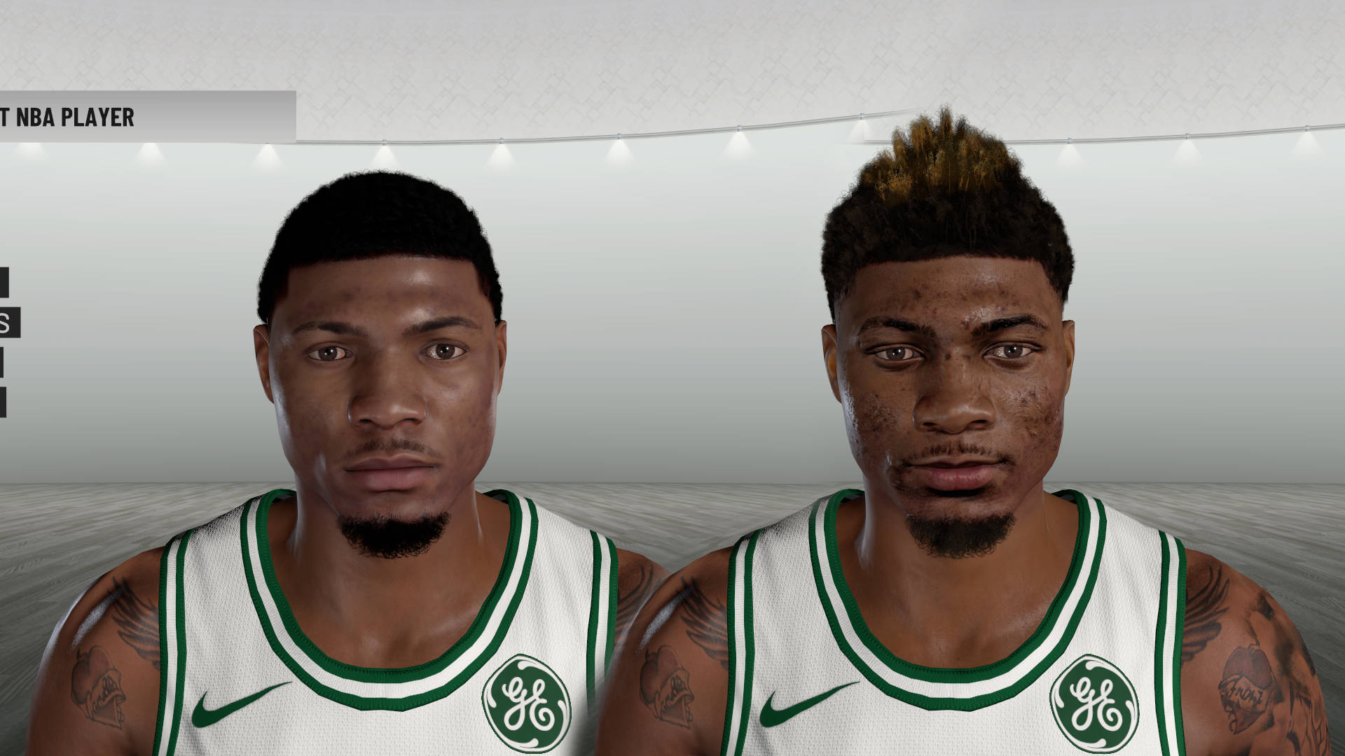 Marcus Smart On Nba Video Game Background