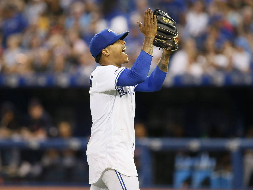 Marcus Stroman Arms In The Air Background