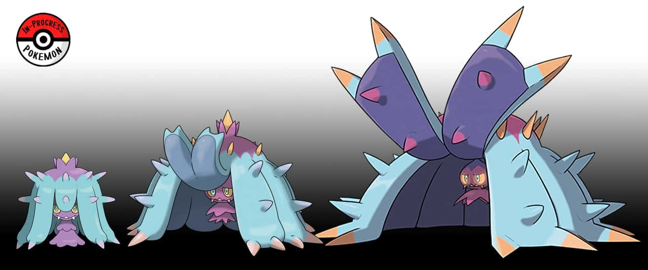 Mareanie And Toxapex Evolution Forms Background