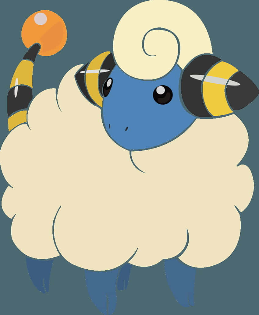 Mareep On Dark Blue Background Background