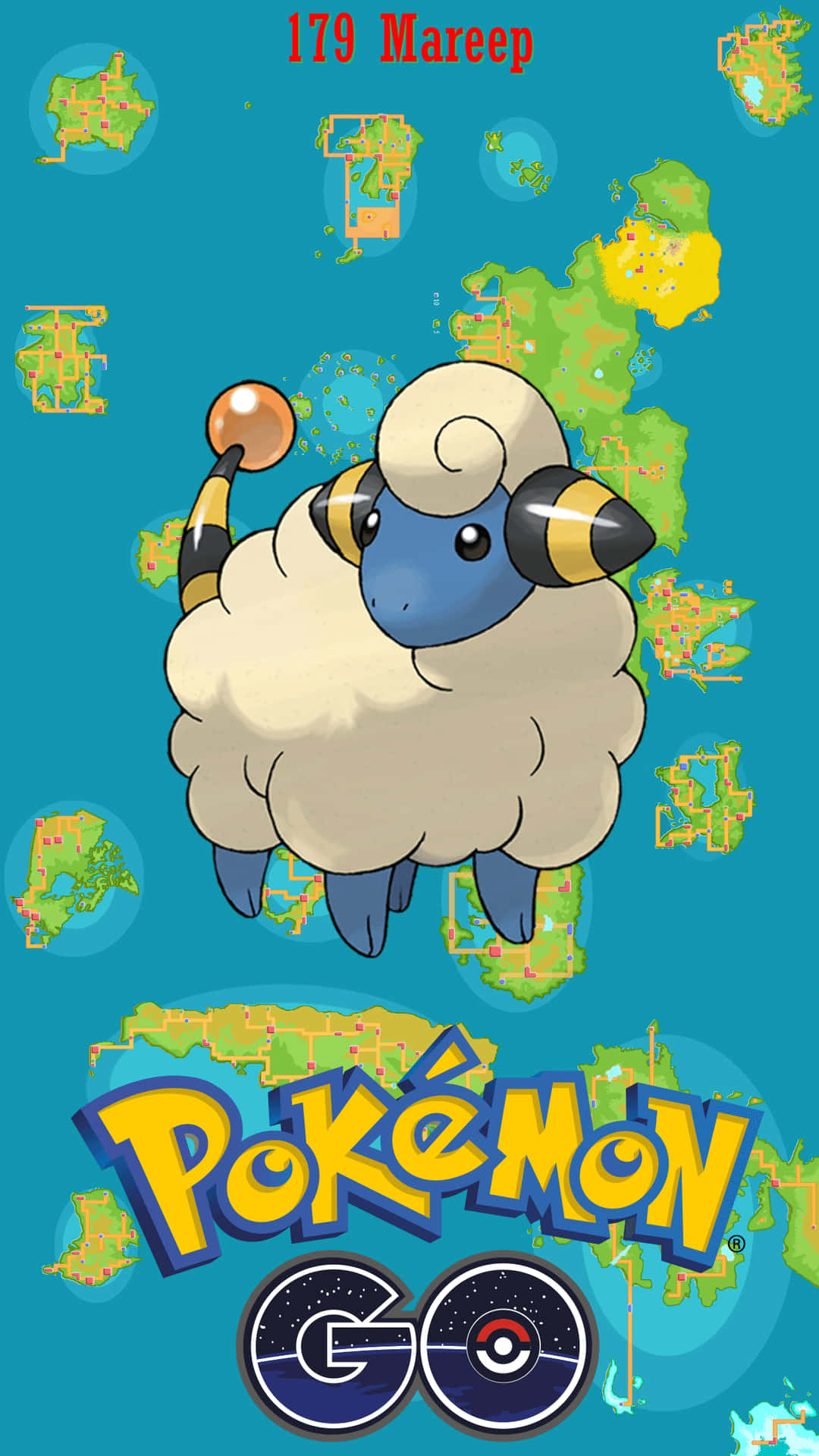 Mareep Pokemon Go Map Theme