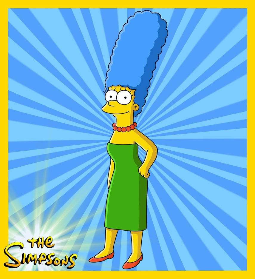 Marge Simpson Blue Art
