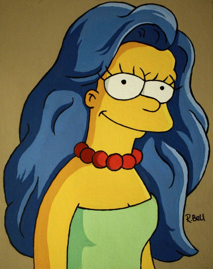 Marge Simpson Fictional Cartoon
