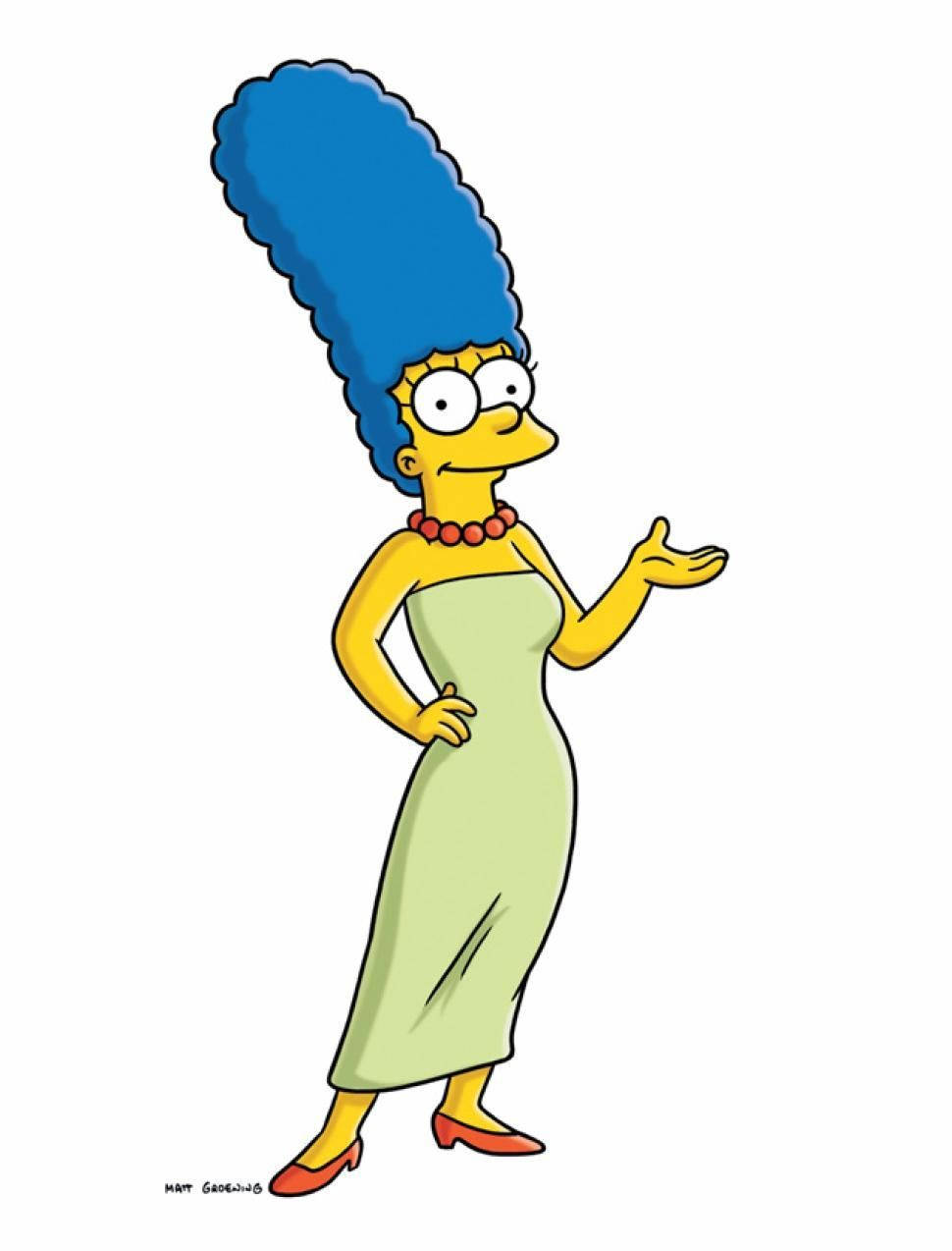 Marge Simpson White Aesthetic