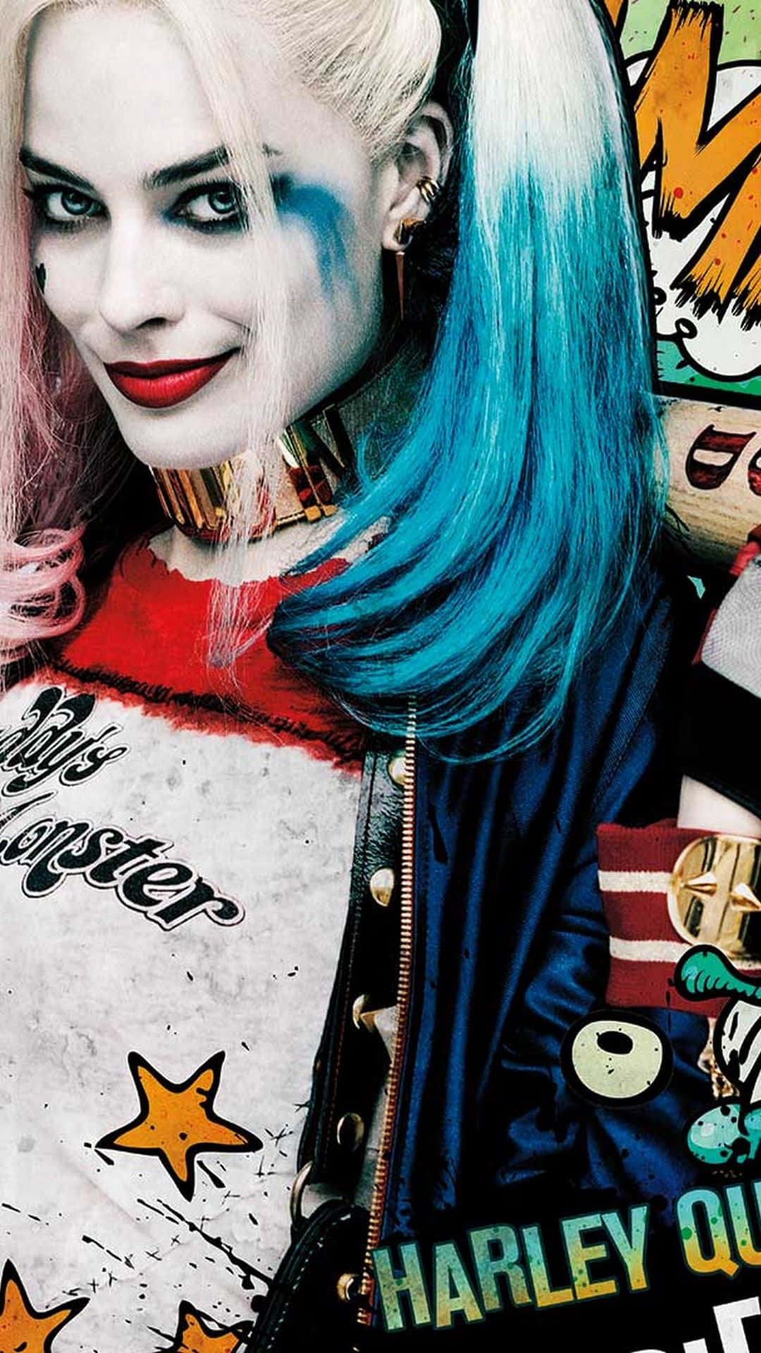 Margot Robbie As Harley Quinn In “suicide Squad” Background