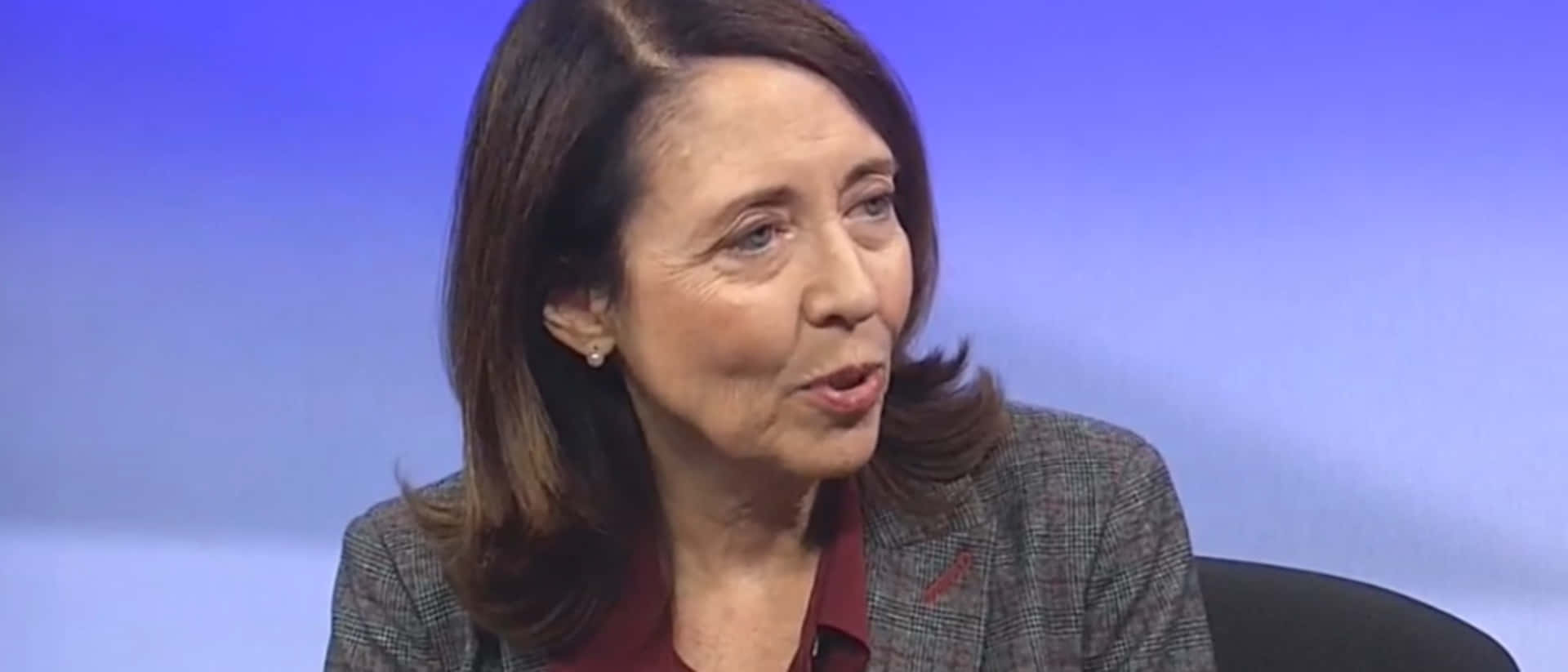 Maria Cantwell Blue Background
