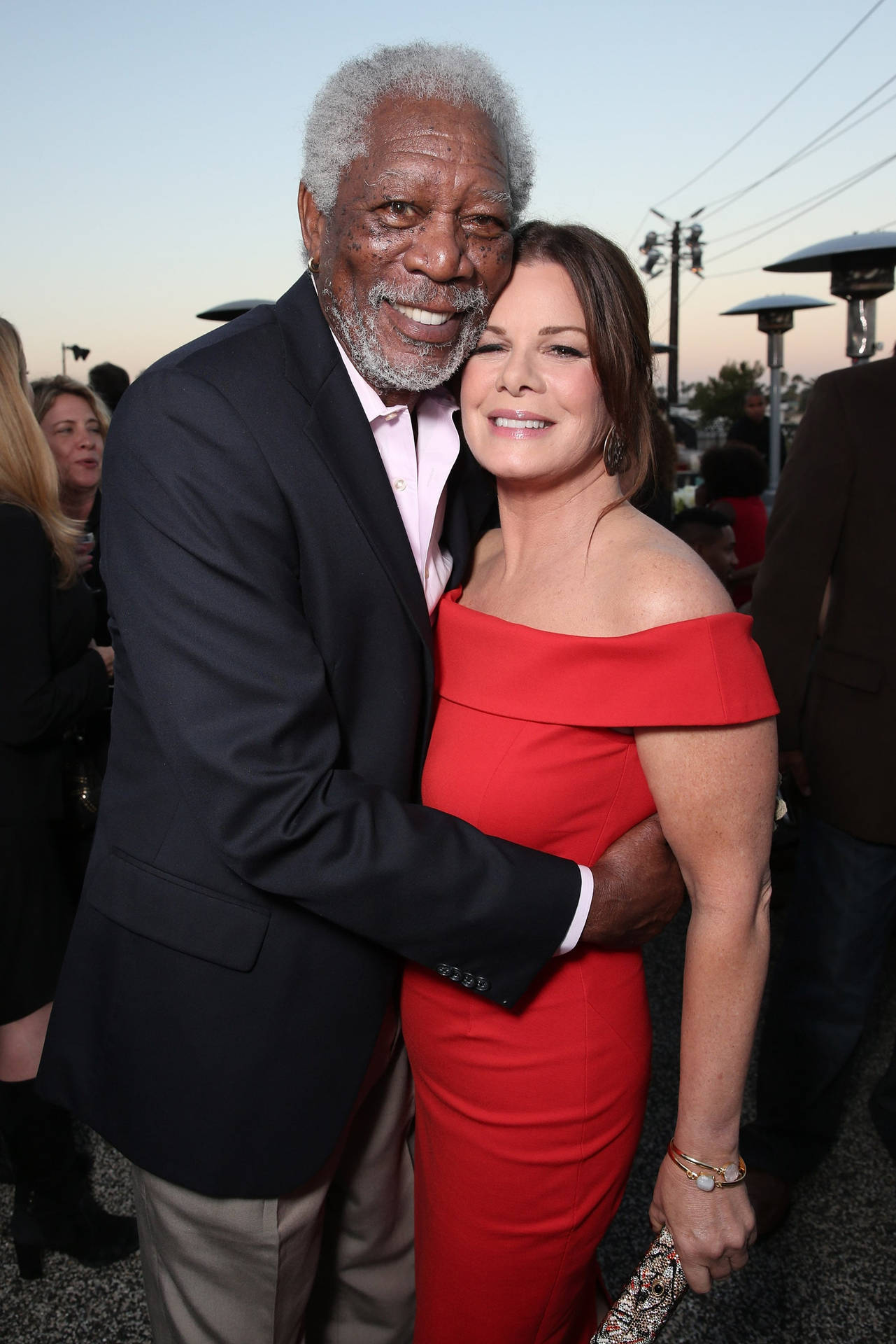 Maria Gay Harden With Morgan Freeman