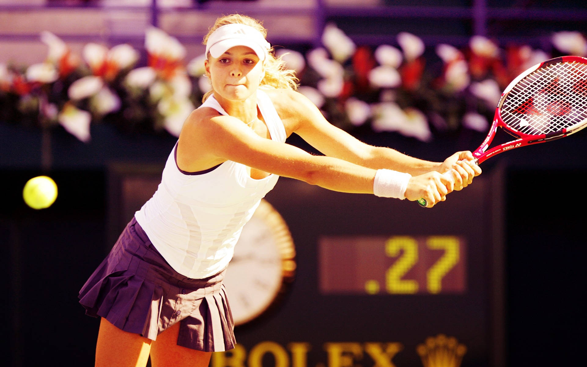 Maria Kirilenko Pursed Lips Background