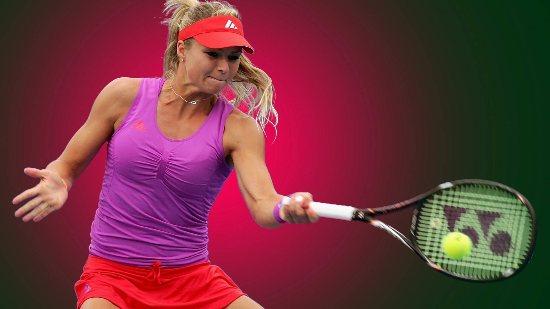 Maria Kirilenko Red Gradient Background Background