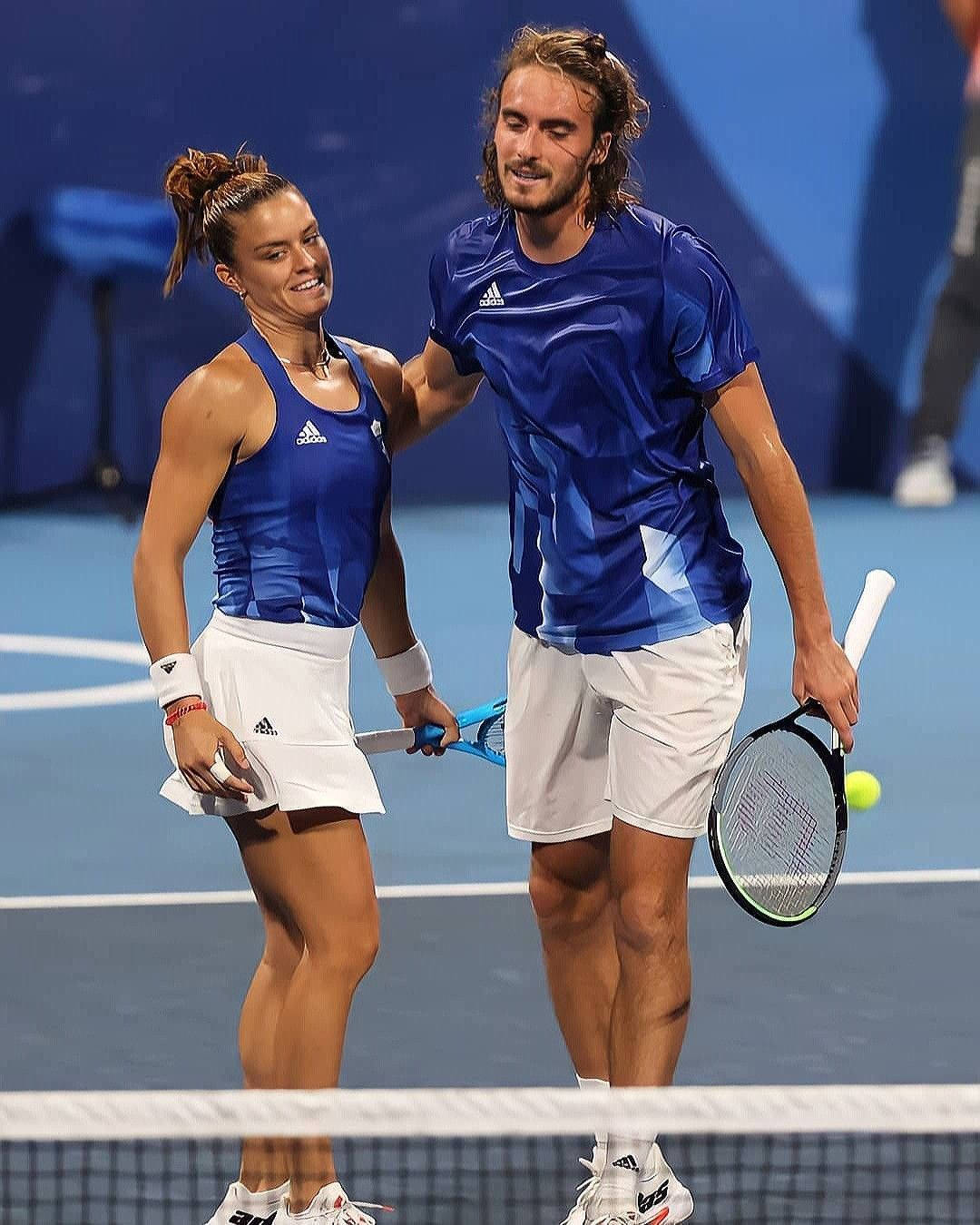 Maria Sakkari And Stefanos Tsitsipas Background