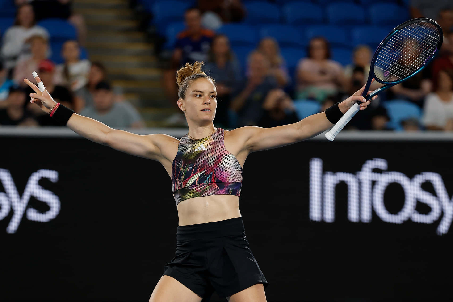 Maria Sakkari Doing Peace Sign