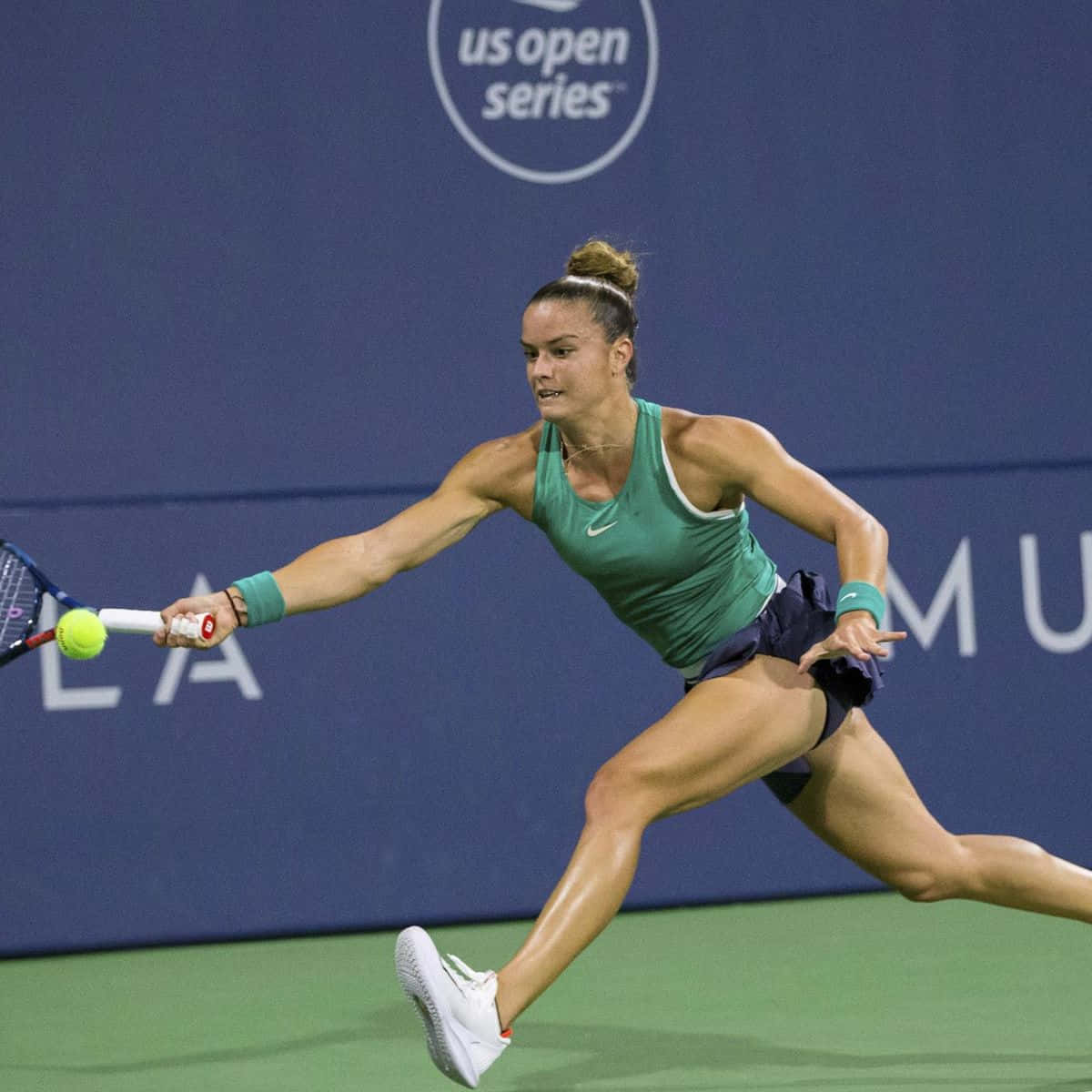 Maria Sakkari Taking A Leap