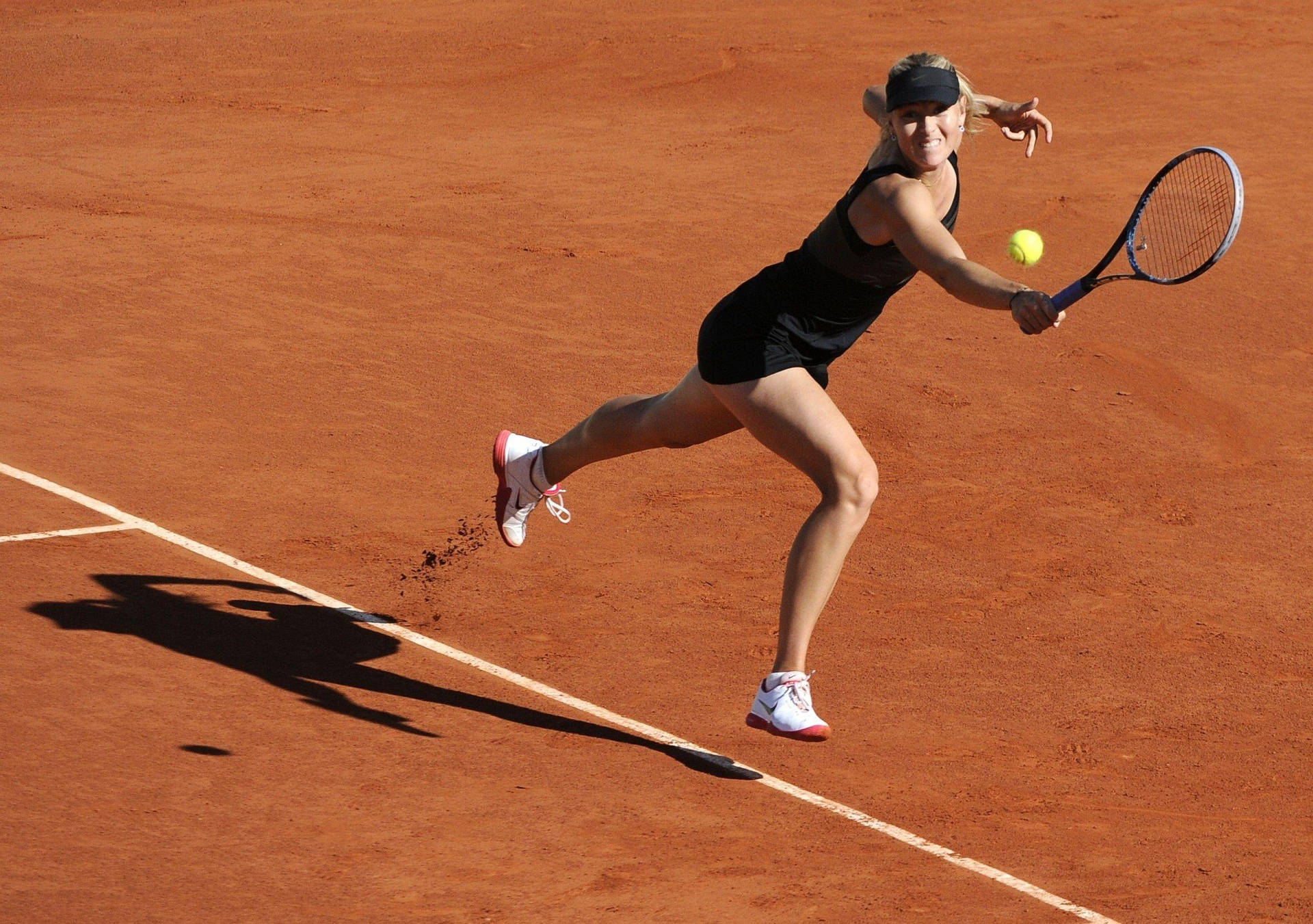 Maria Sharapova In French Open Event Background