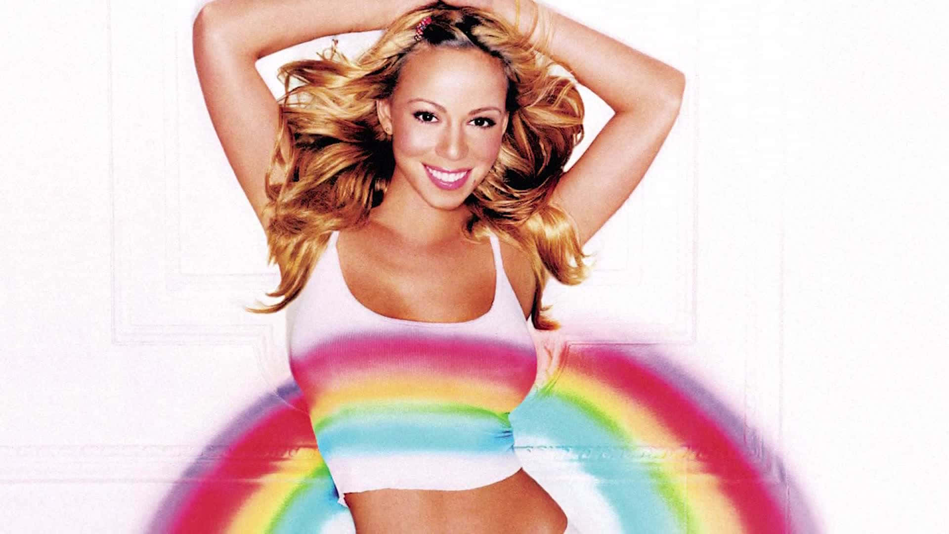 Mariah Carey Performing At A Live Concert Background