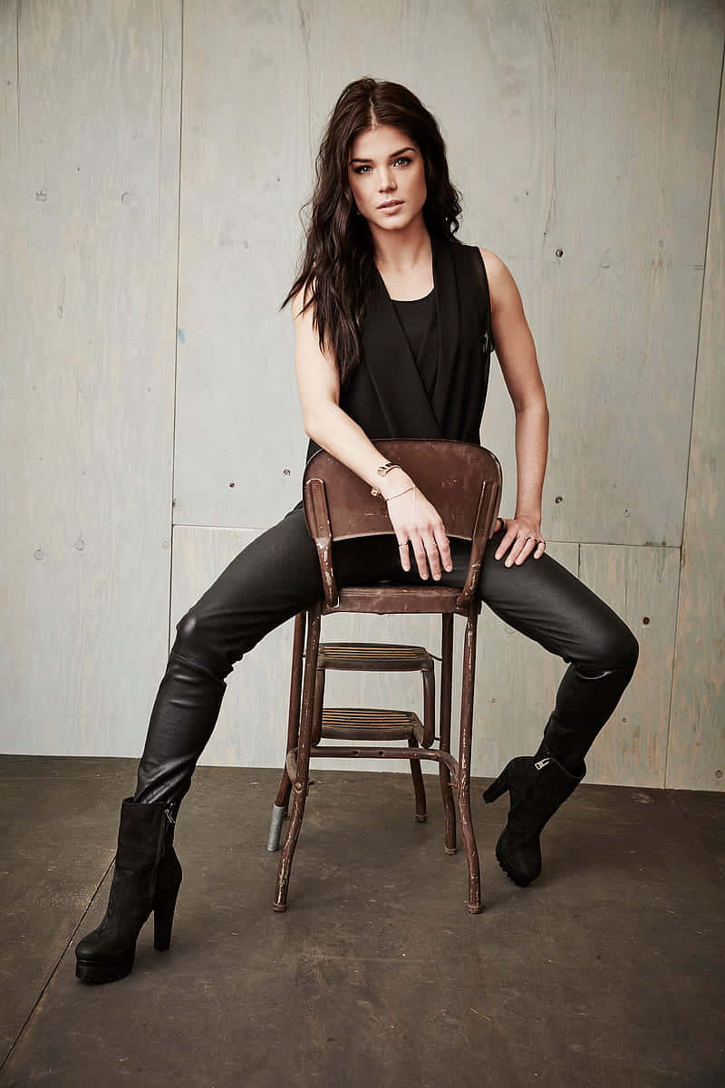 Marie Avgeropoulos Stylish Photoshoot Background