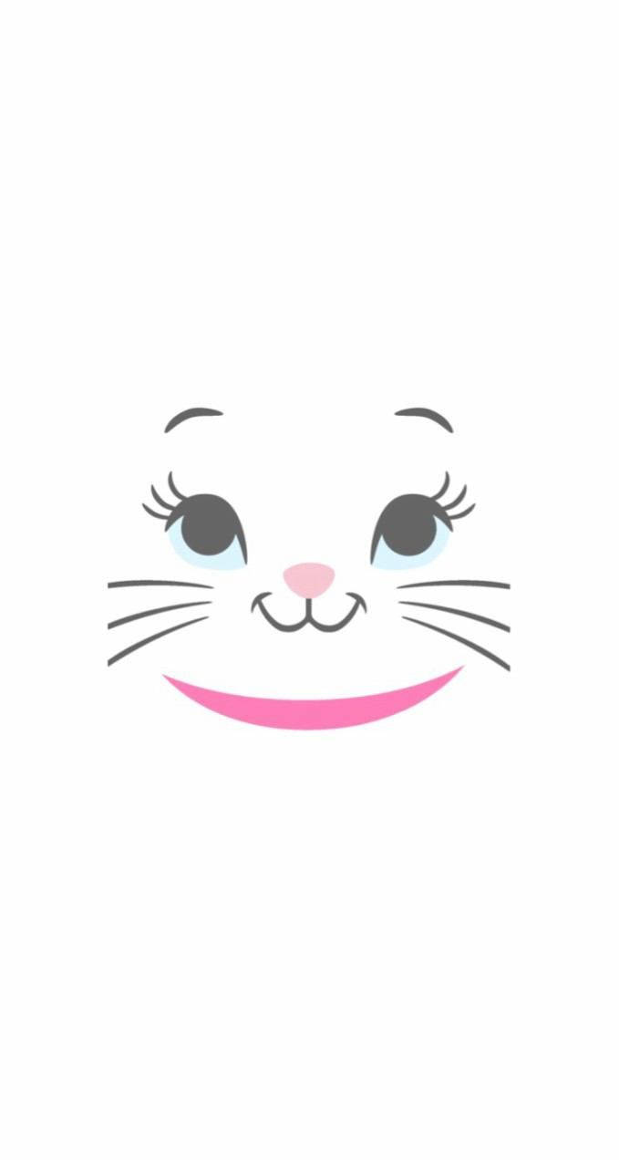Marie Cat Face Art Background