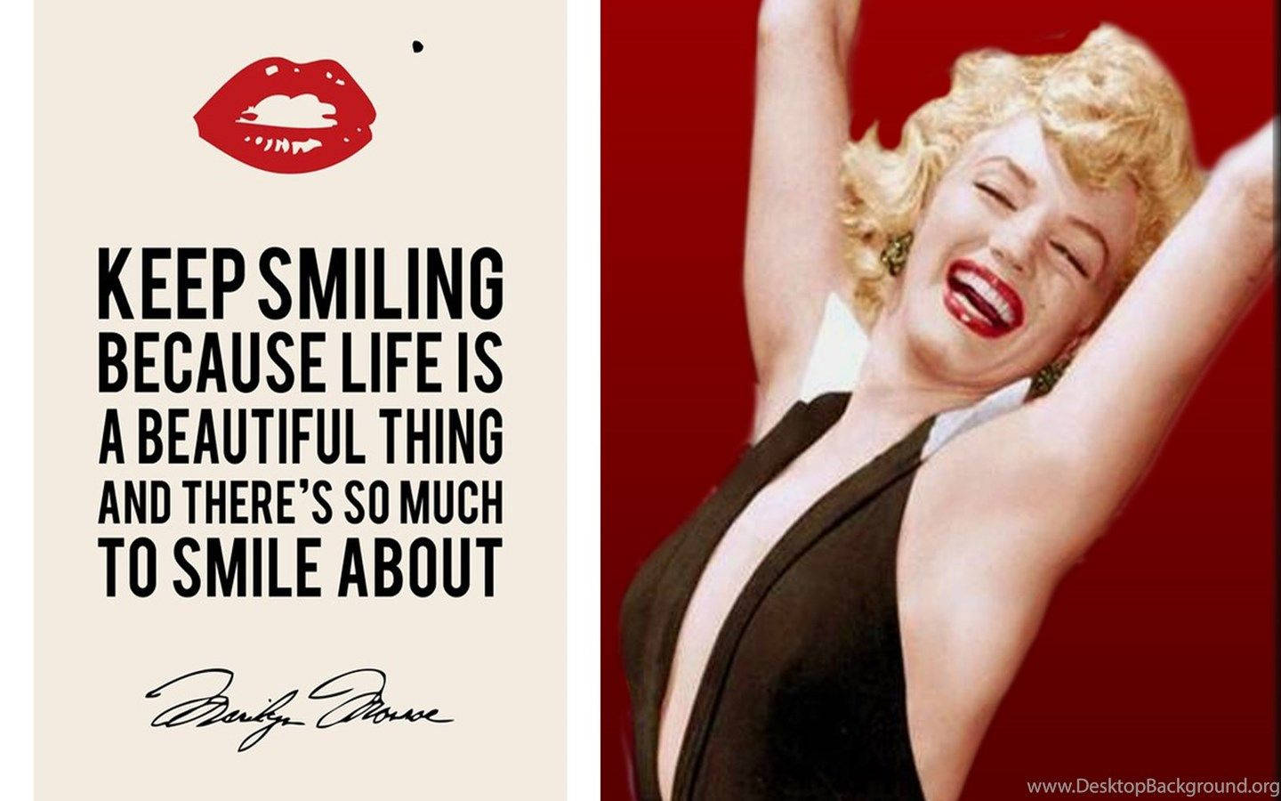 Marilyn Monroe Famous Quote Background