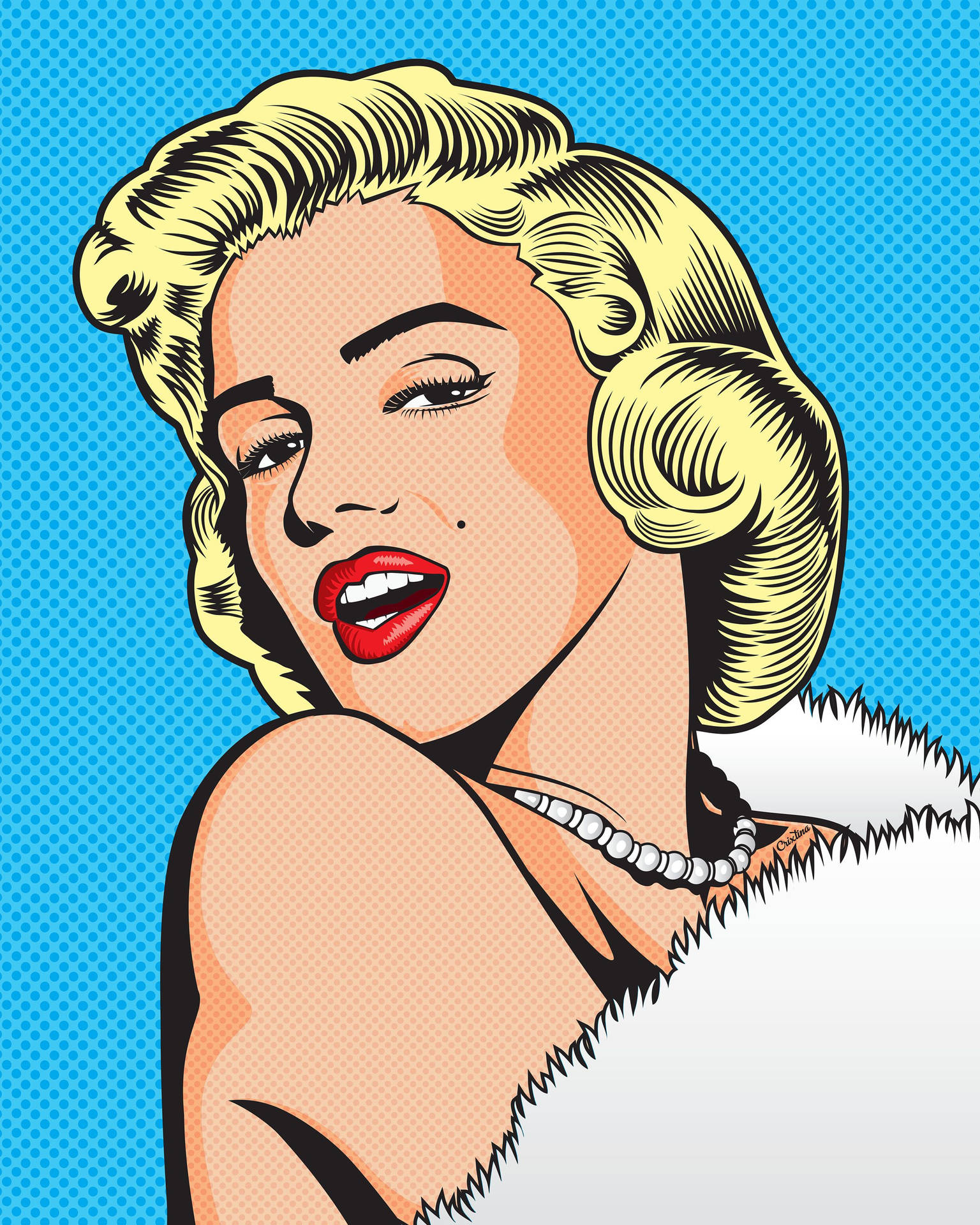 Marilyn Monroe Pop Art Background
