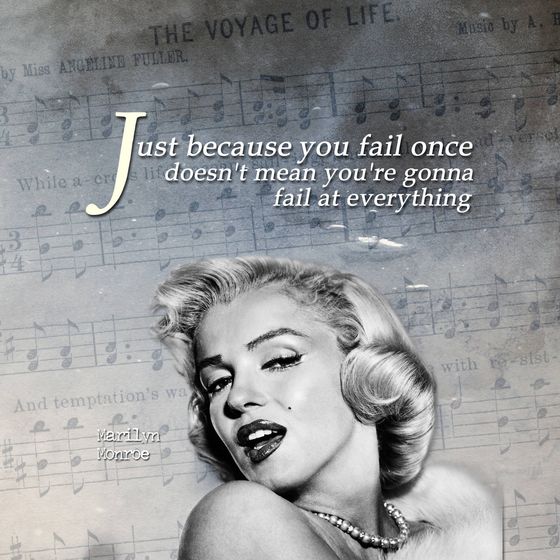 Marilyn Monroe Quotes About Failure Background