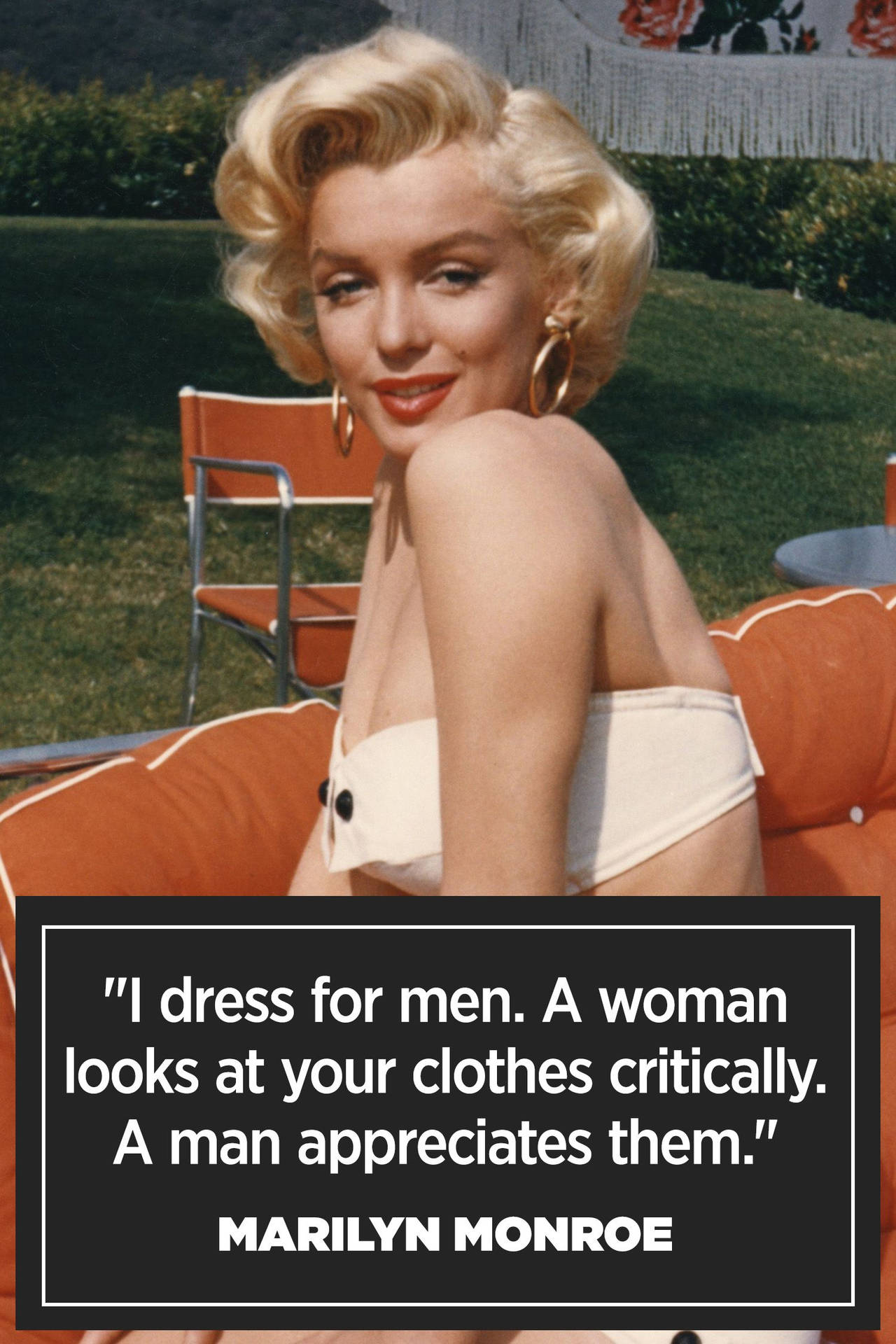 Marilyn Monroe Quotes Dress For Men Background