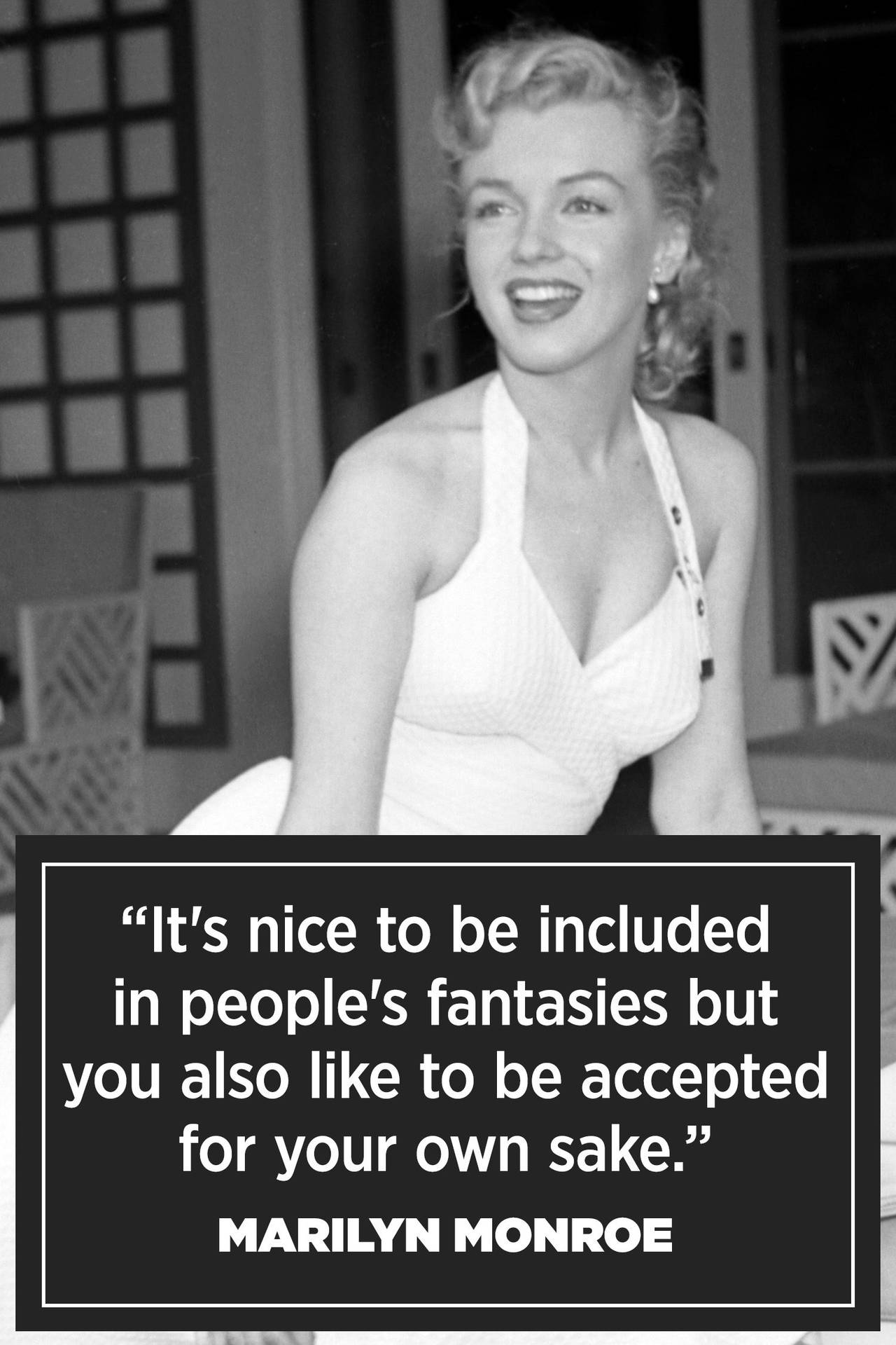 Marilyn Monroe Quotes People's Fantasy Background