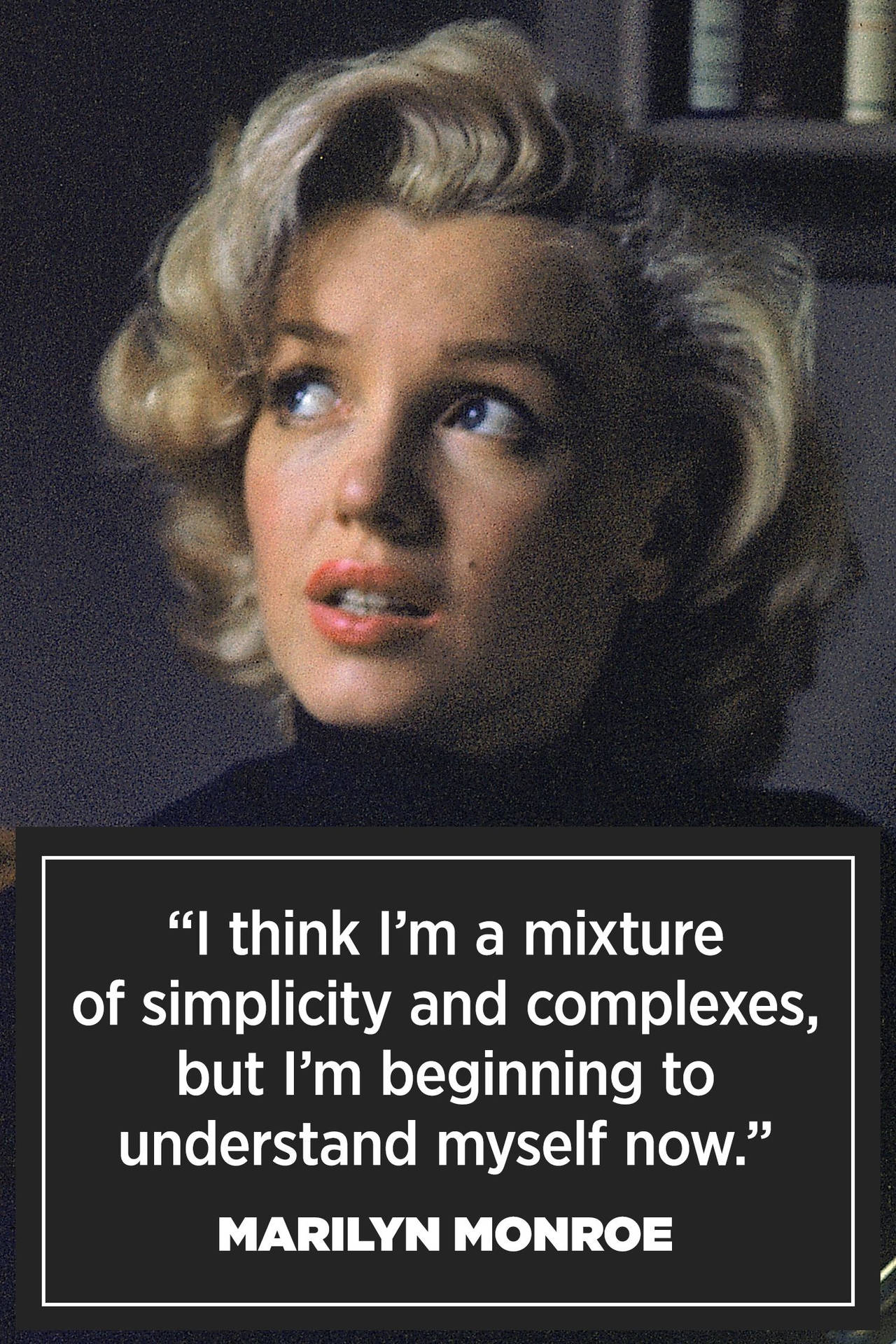 Marilyn Monroe Quotes Understanding Myself Background