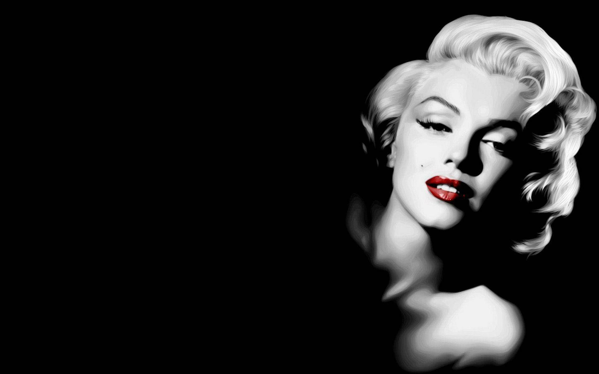 Marilyn Monroe Side Lying Pose Background