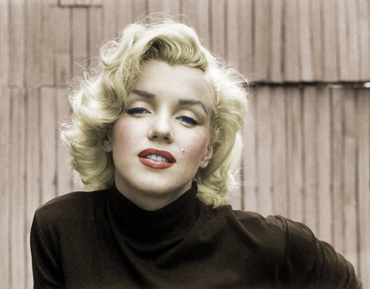 Marilyn Monroe Turtleneck Shirt Hd Background