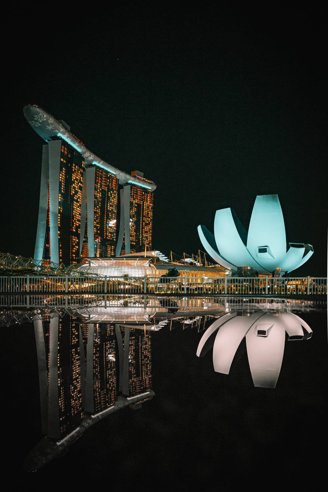 Marina Bay Sands Art Science Museum Background