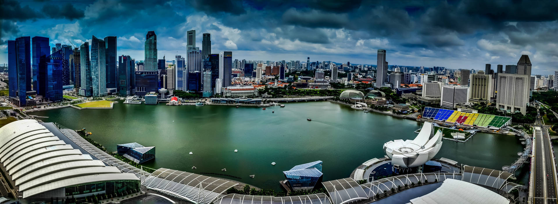 Marina Bay Sands Singapore Harbour Background