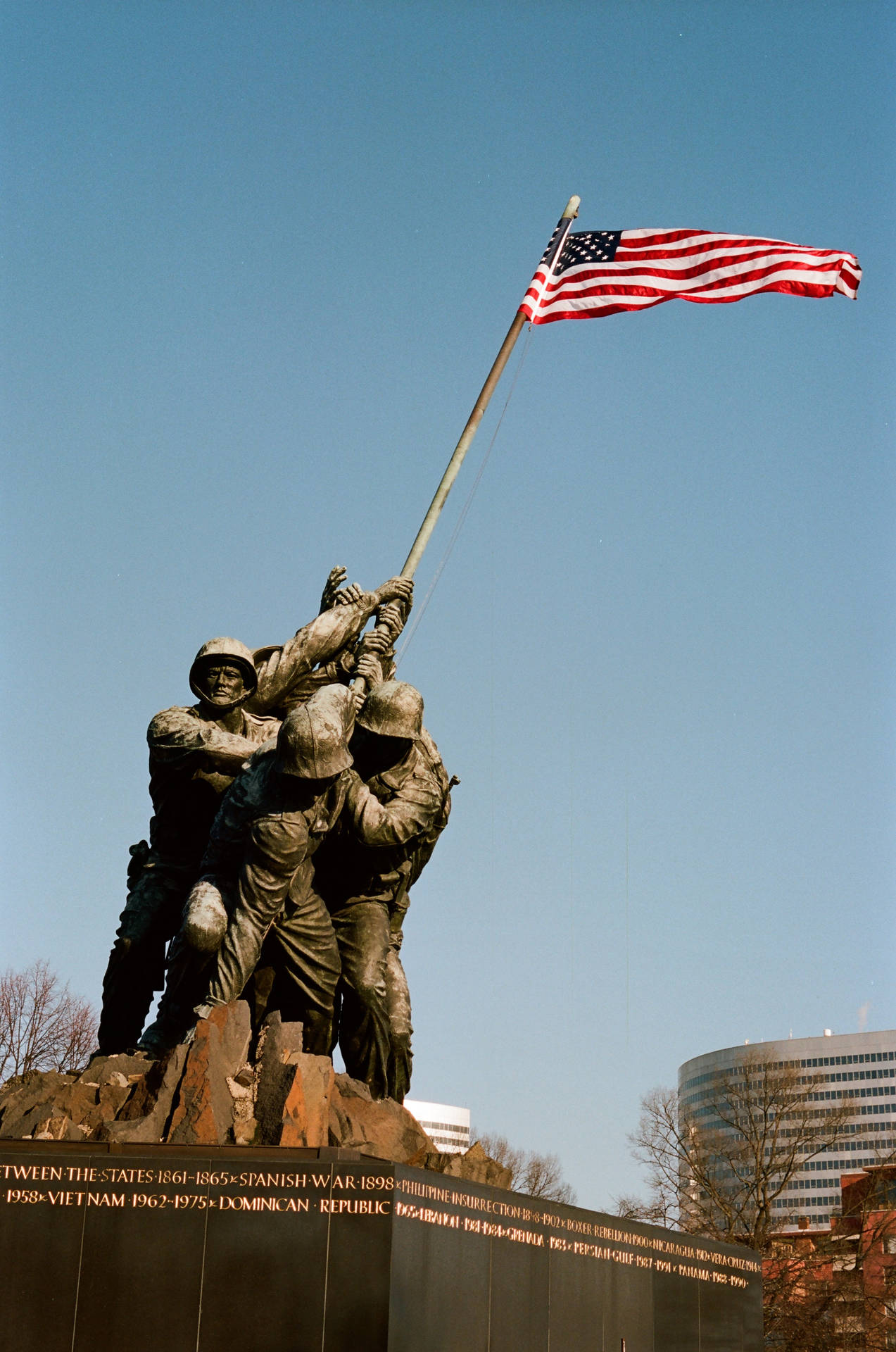 Marine Corps Iwo Jima Monument Background