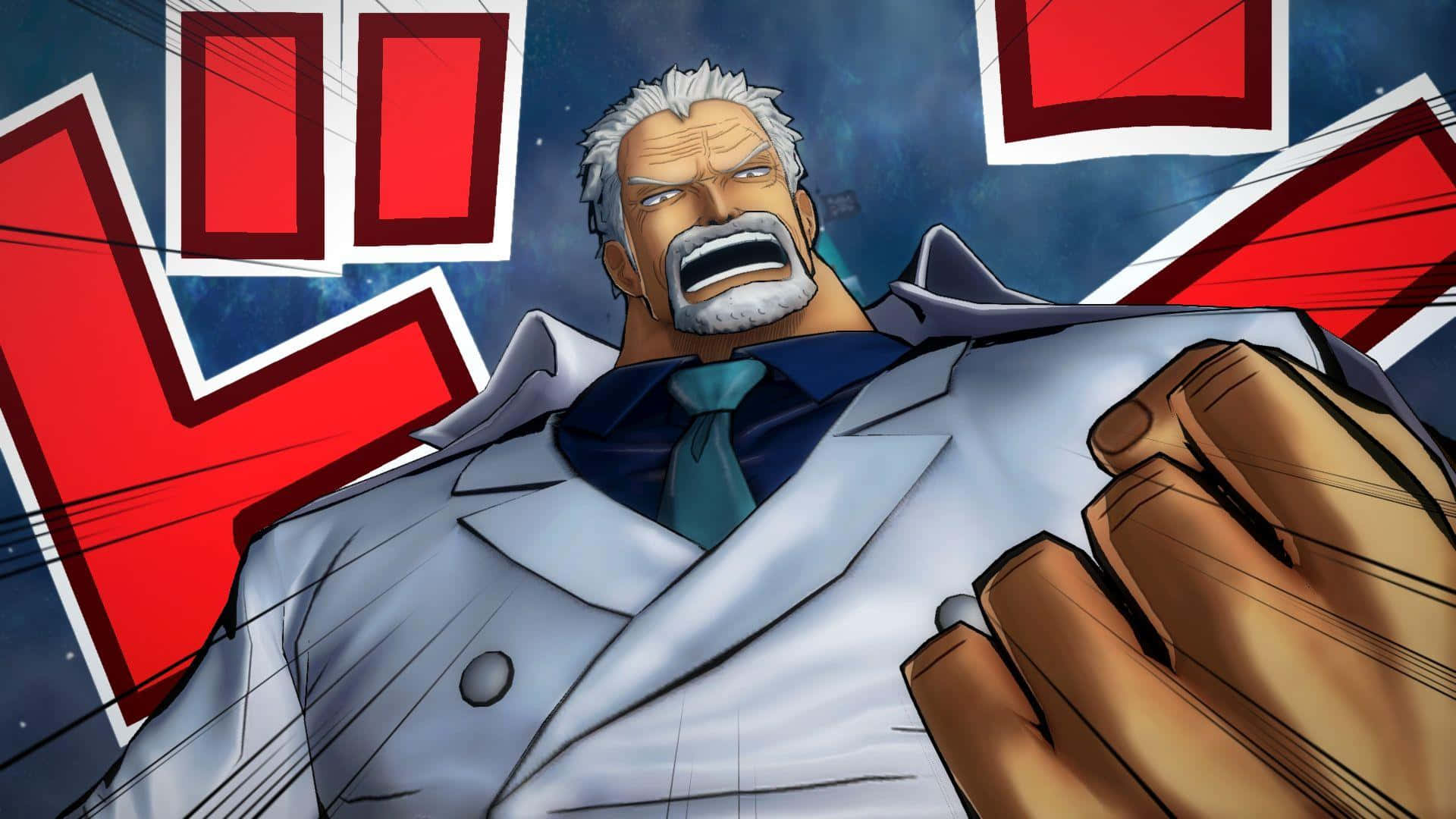 Marine_ Hero_ Garp_ Anime_ Illustration Background