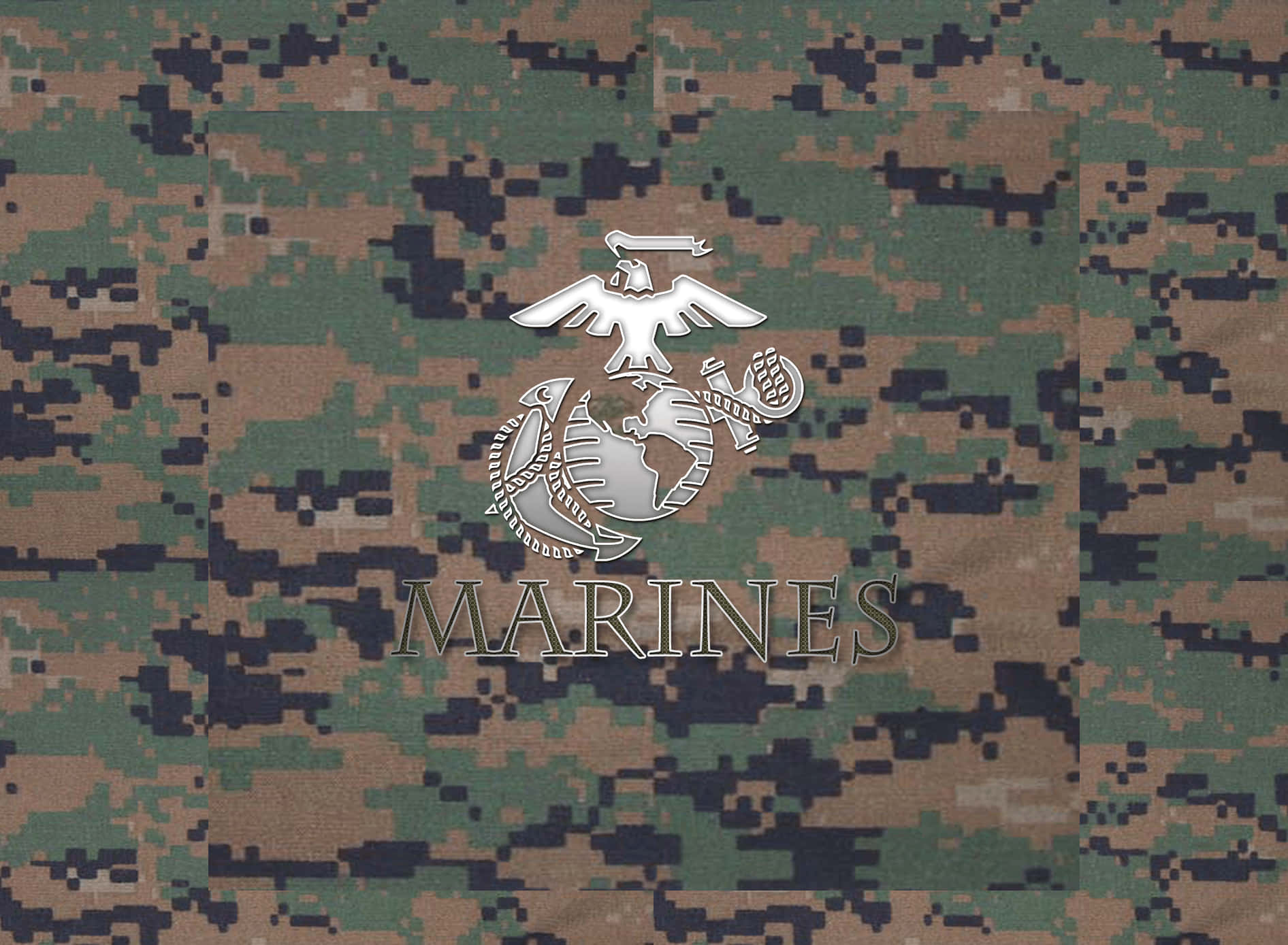 Marines Camouflage Towel Background