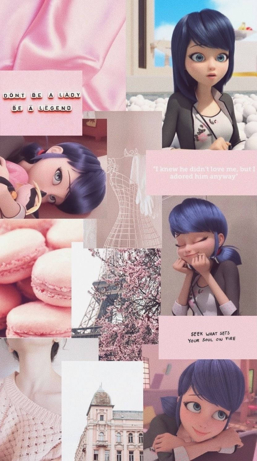 Marinette Aesthetic Collage Background