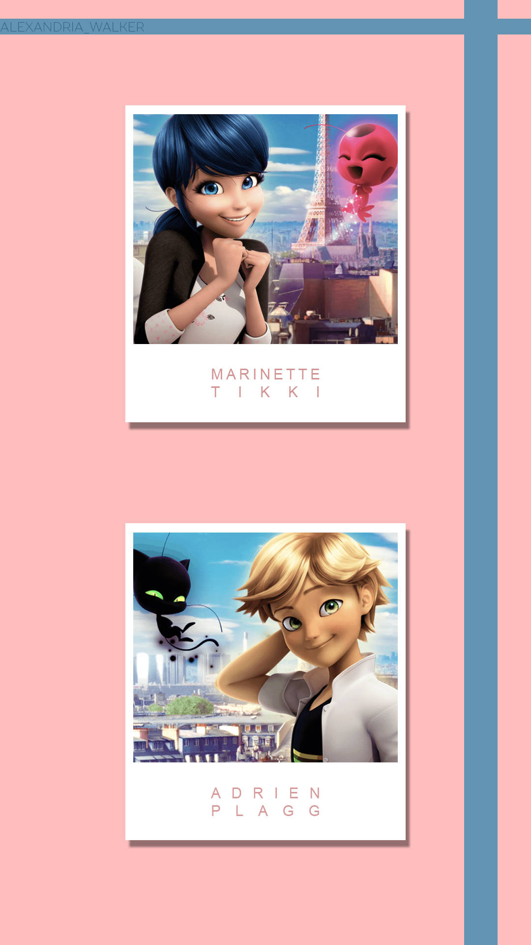 Marinette And Adrien From Miraculous Ladybug Background