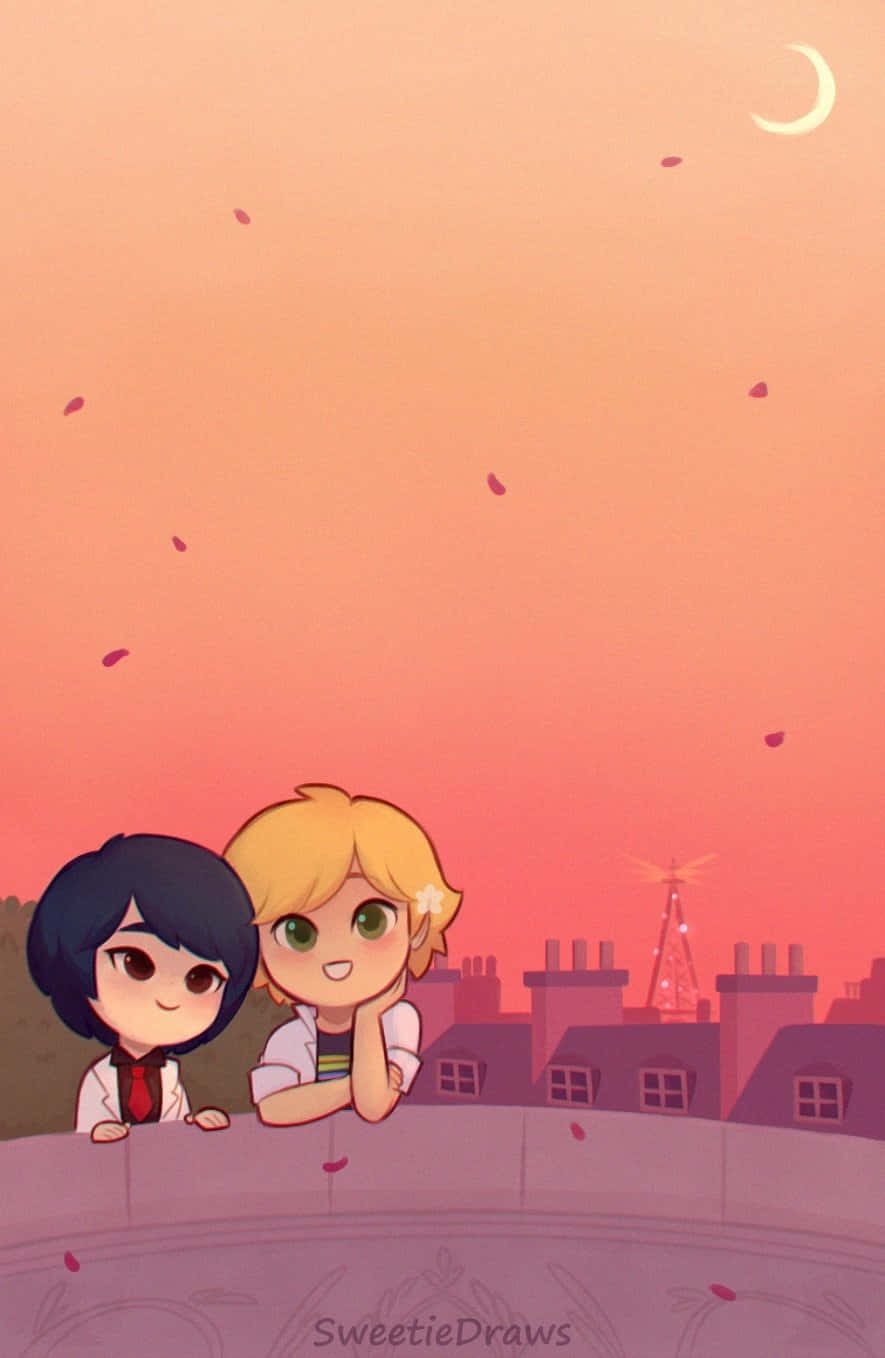Marinette And Adrien - Miraculous Adventure Awaits Background
